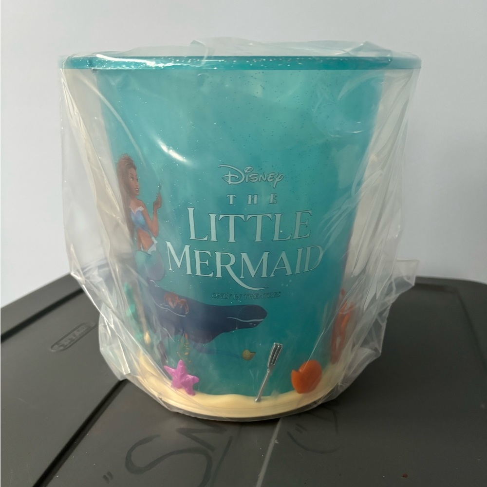 2023 The Little Mermaid Popcorn Bucket AMC Exclusive Brand New Lights Up